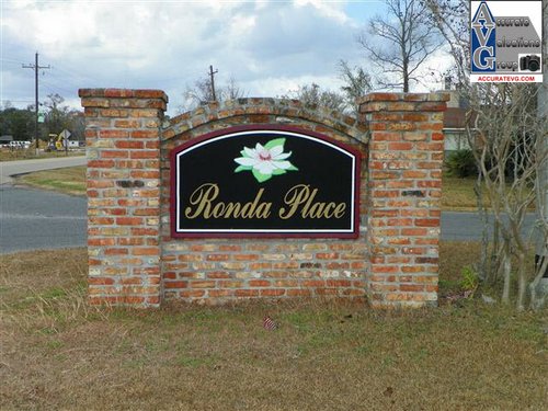 Ronda Place Subdivision Prairieville LA 70769